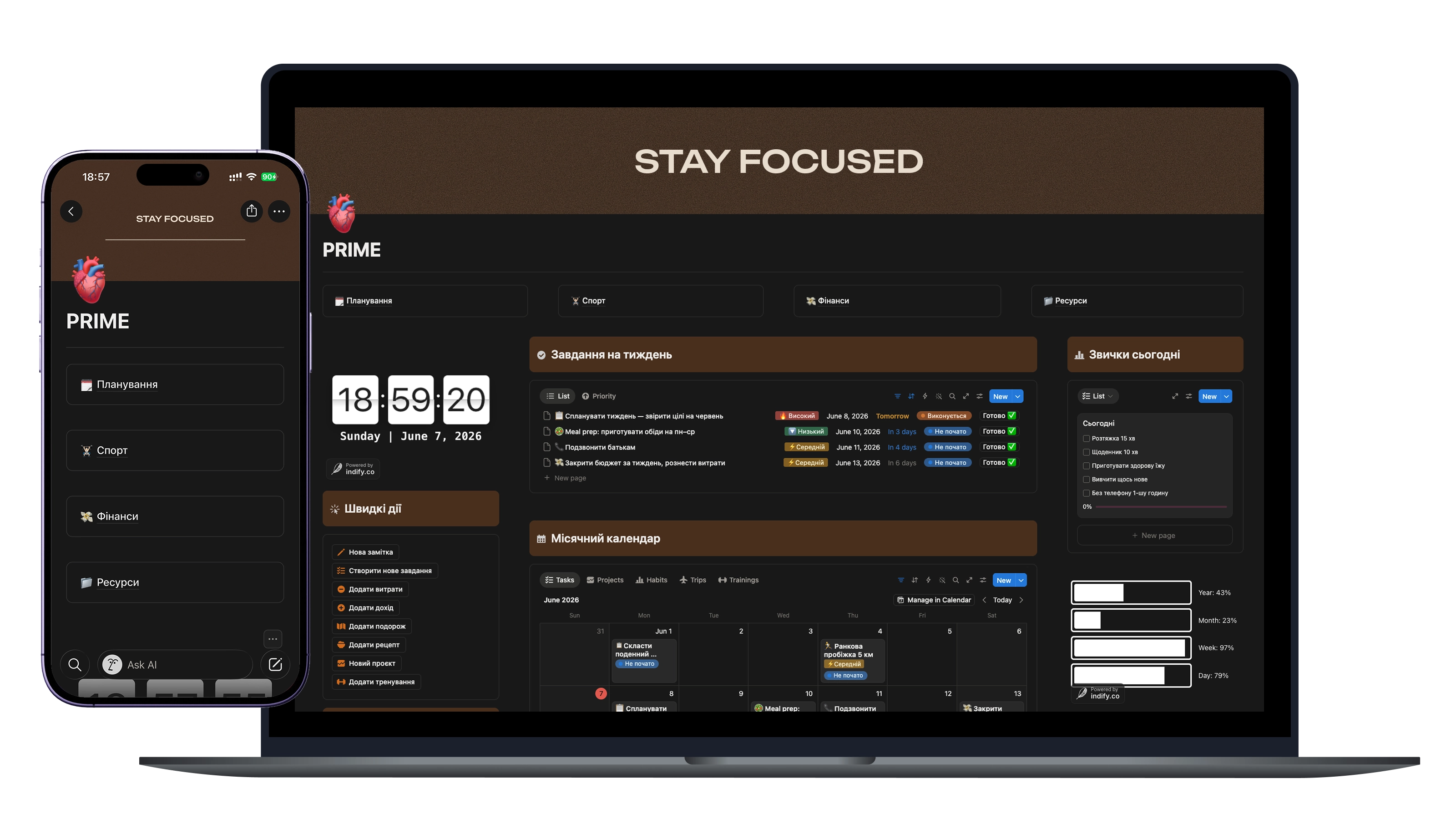 Get Prime dashboard